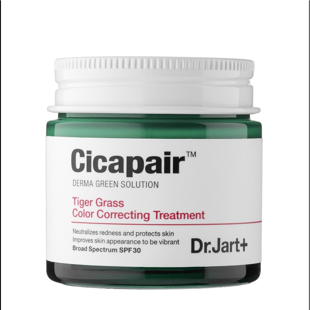 Dr. Jart Cicapair color correcting cream.